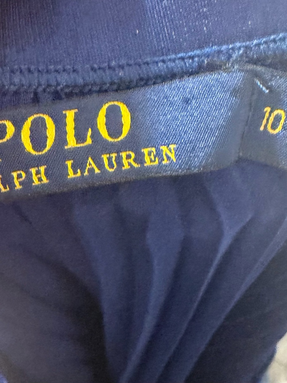 Polo Ralph Lauren blue Pleated Midi Skirt Flowy Elastic Waist Classic Minimalist - Picture 5 of 5